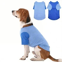 Aronkl 2 Pack Breathable Cotton Spandex Dog T Shirts For Year Round Comfort