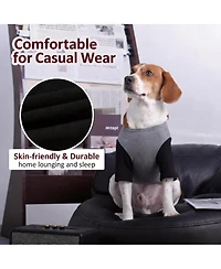 Aronkl 2 Pack Breathable Cotton Spandex Dog T-shirts for Year-Round Comfort