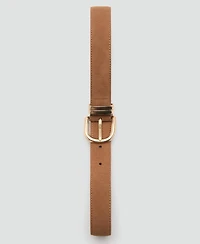Mango Women's Suede Leather Belt