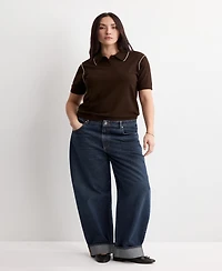 Mango Women's Contrasting Stripes Sweater