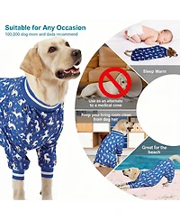 Aronkl Large Dog Comfortable Pajamas for Recovery and Sleep