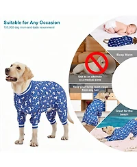 Aronkl Large Dog Comfortable Pajamas for Recovery and Sleep
