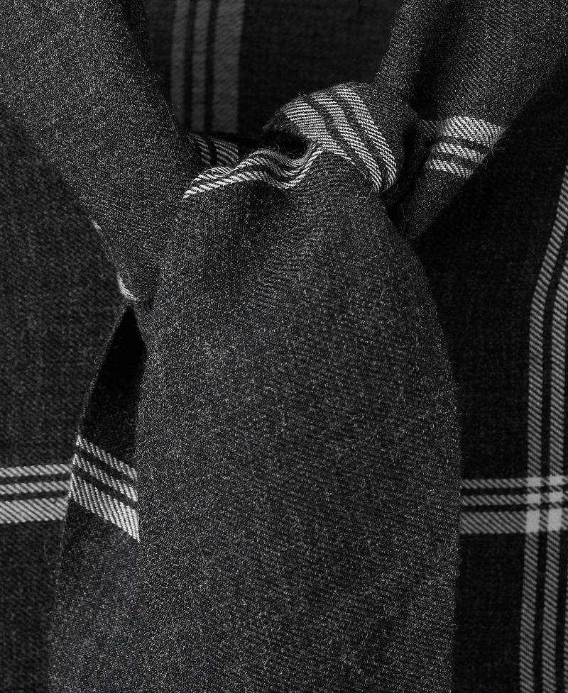 Mango Women's Check Pattern and Foulard Collar Blouse