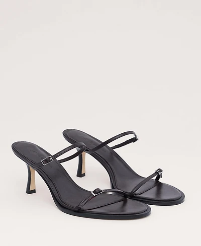 Mango Women's Leather Strappy Buckle Sandals