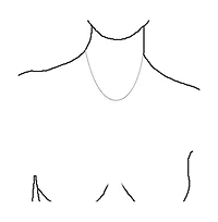 Bling Jewelry Simple Thin 2MM Sterling Silver Bead Ball Chain Necklace 16 Inch