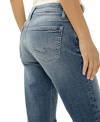 Silver Jeans Co. Women's Chelsea Mid-Rise Straight-Leg