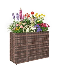 Outsunny Raised Garden Bed with Adjustable Foot Pads,