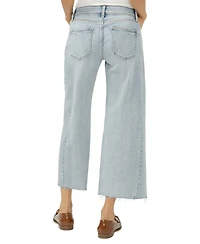 Silver Jeans Co. Women's Suki Mid-Rise Cropped Wide-Leg