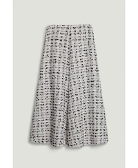 Nocturne Women's Patterned A-Line Midi Skirt