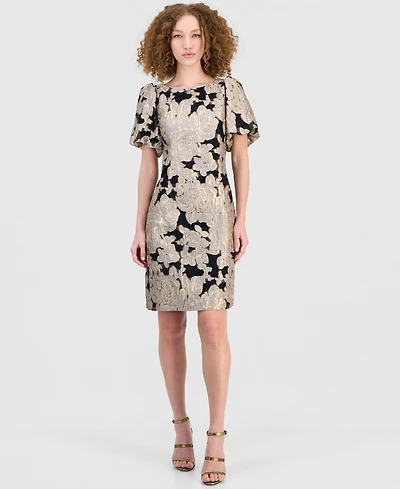 Connected Women's Jacquard Sheath Dress