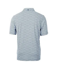 Cutter & Buck Men's Navy Chicago Bears Throwback Logo Virtue Eco-Pique Botanical Polo Shirt