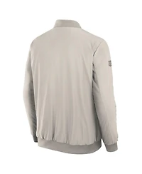 Fanatics Men's Cream Seattle Kraken Authentic Pro Road Full-Zip Bomber Jacket