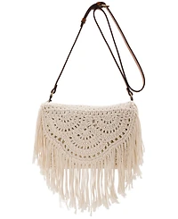 Patricia Nash Cannara Small Crocheted Crossbody Bag