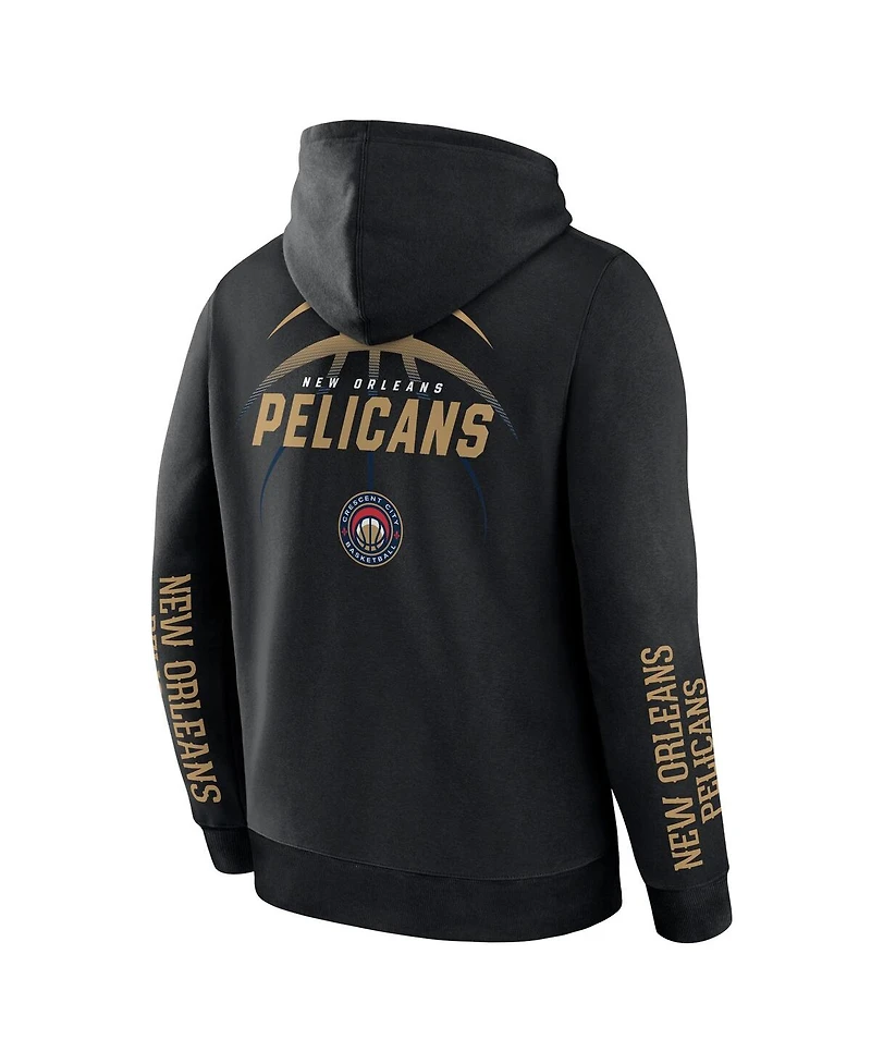 Fanatics Men's Black New Orleans Pelicans Legacy Guard Pullover Hoodie