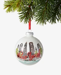 Holiday Lane New York City Glass Skyline Ball Ornament, Macy's Exclusive