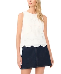 Vince Camuto Women's Embroidered Sleeveless Blouse