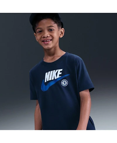 Nike Big Boys and Girls Navy Chelsea Club T-Shirt