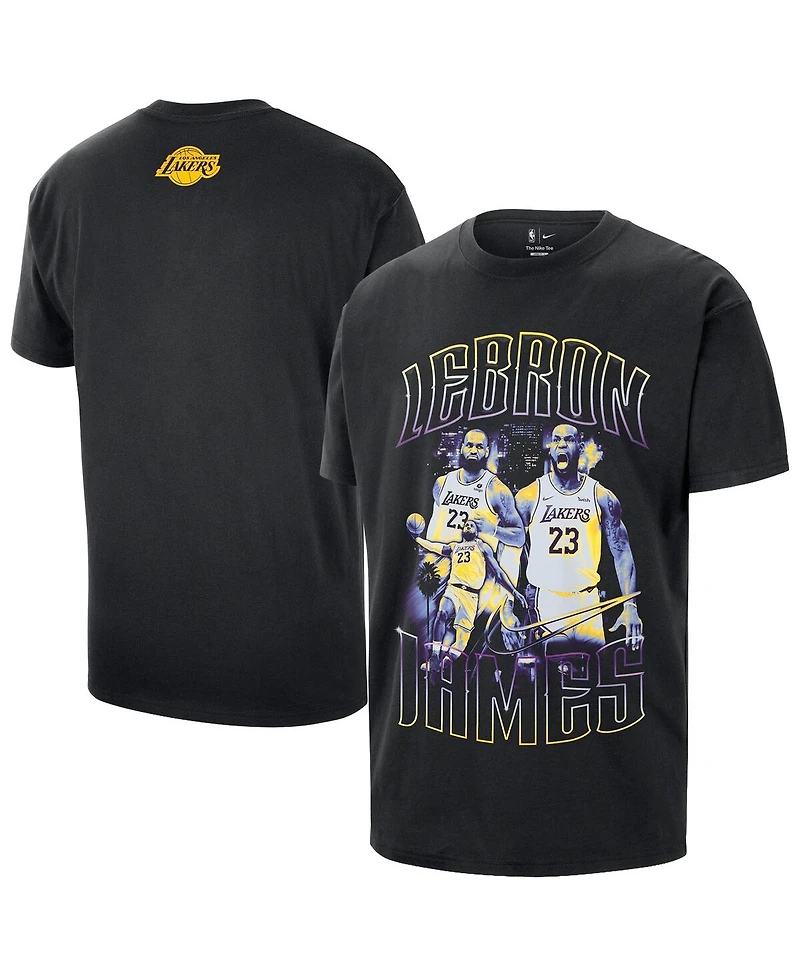 Nike Men's and Women's LeBron James Black Los Angeles Lakers Athlete T-Shirt