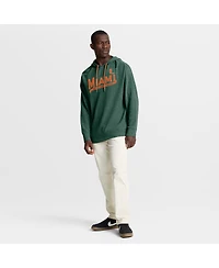 Fanatics Men's Green Miami Hurricanes Hometown Premium Huddle Up Long Sleeve Hoodie T-Shirt
