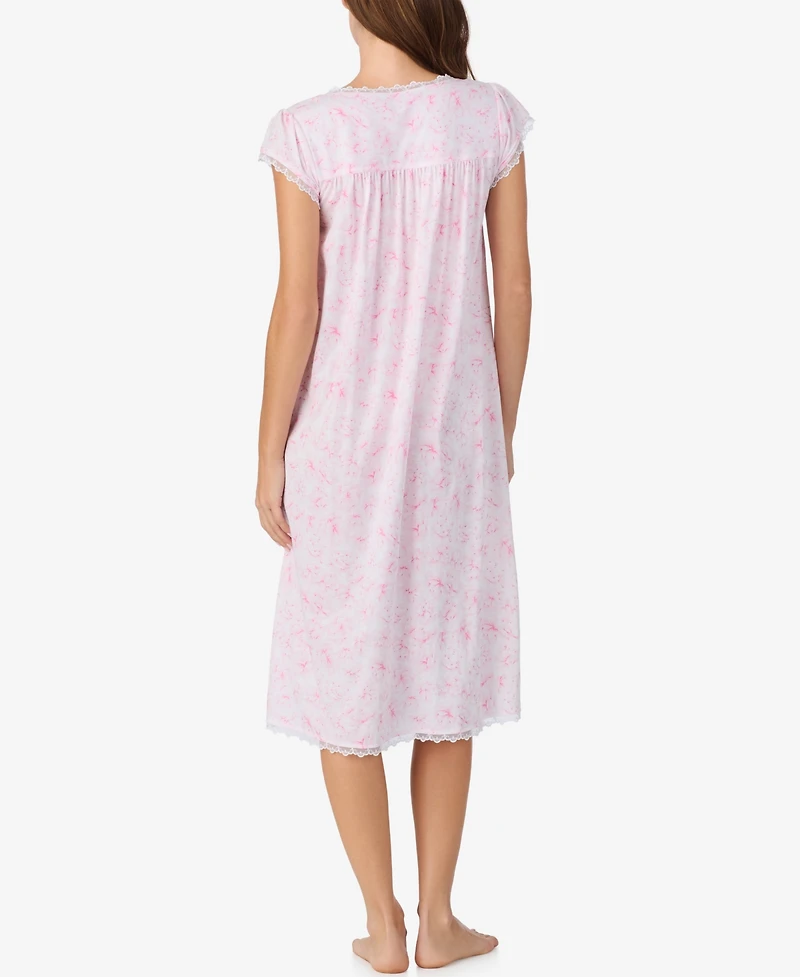 Eileen West Women's Cap Sleeve Waltz Jersey Nightgown