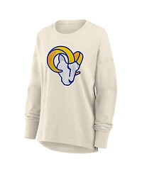 Fanatics Women's Cream Los Angeles Rams Dove Legacy Long Sleeve T-Shirt
