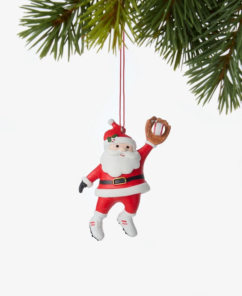 Holiday Lane Sports Baseball Santa Ornament, Macy's Exclusive