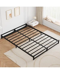 gaomon 6 Inch Size Metal Platform Bed Frame with Steel Slat Support, Mattress Foundation and No Box Spring Needed
