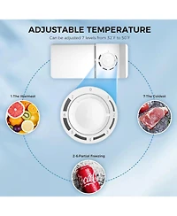 Antarctic Star 1.6 Cu. Ft. Compact Refrigerator with Chiller Compartment