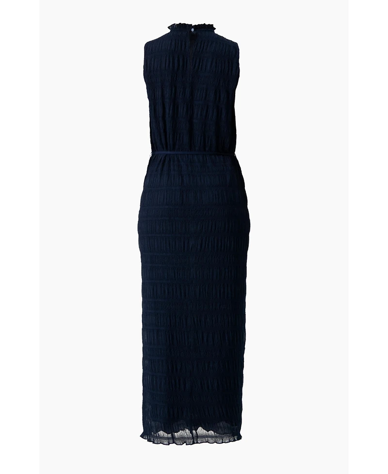 Ivonne Women's Sleeveless Long Pleated Dress