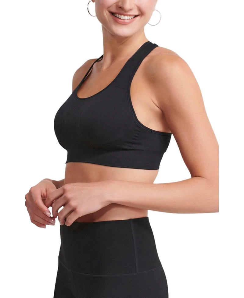 Underoutfit Women's The Nowsunday Racerback Sports Bra (Sewn Pads)