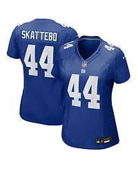 Nike Women's Cam Skattebo Royal New York Giants Team Game Player Jersey