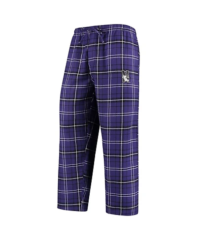 Concepts Sport Men's Purple/Black Northwestern Wildcats Ultimate Flannel Pants