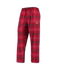 Concepts Sport Men's Red/Black Louisville Cardinals Ultimate Flannel Pants