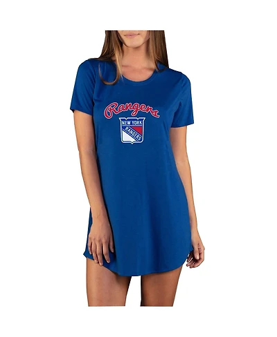 Concepts Sport Women's Royal New York Rangers Marathon Knit Nightshirt