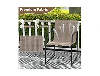 Slickblue Patio Furniture Chair Set of 4 with Ventilated Seat