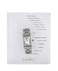 Pre-Owned Cartier Tank Solo Quartz Watch in Stainless Steel 24mm