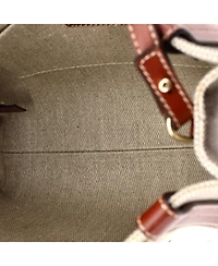 Pre-Owned Chloe Small Woody Convertible Tote Canvas with Leather