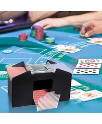 Gse Games & Sports Expert Battery-Operated Automatic Card Shuffler for 1–4 Decks