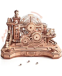 Robotime 3D Wooden Puzzle for Adult, Wooden Marble Run Set, Model Building Kits, Diy Gear Ball Challenge