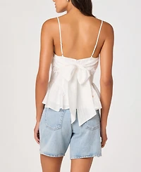 Astr the Label Women's Sleeveless Tie-Back Top