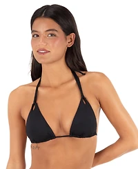 Hurley Women's Solid Tri Bikini Top