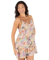 Hurley Women's Scenic Sunset V-Neck Mini Swim Dress