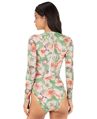 Hurley Women's Gingko Cloud Max Cross Yoke Moderate One-Piece Surf Suit