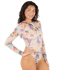 Hurley Women's Scenic Sunset Zip-Front Moderate One-Piece Surf Suit