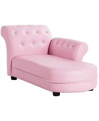 Gymax Kids Sofa Relax Couch Chaise Lounge Armrest Chair Bedroom Living Room