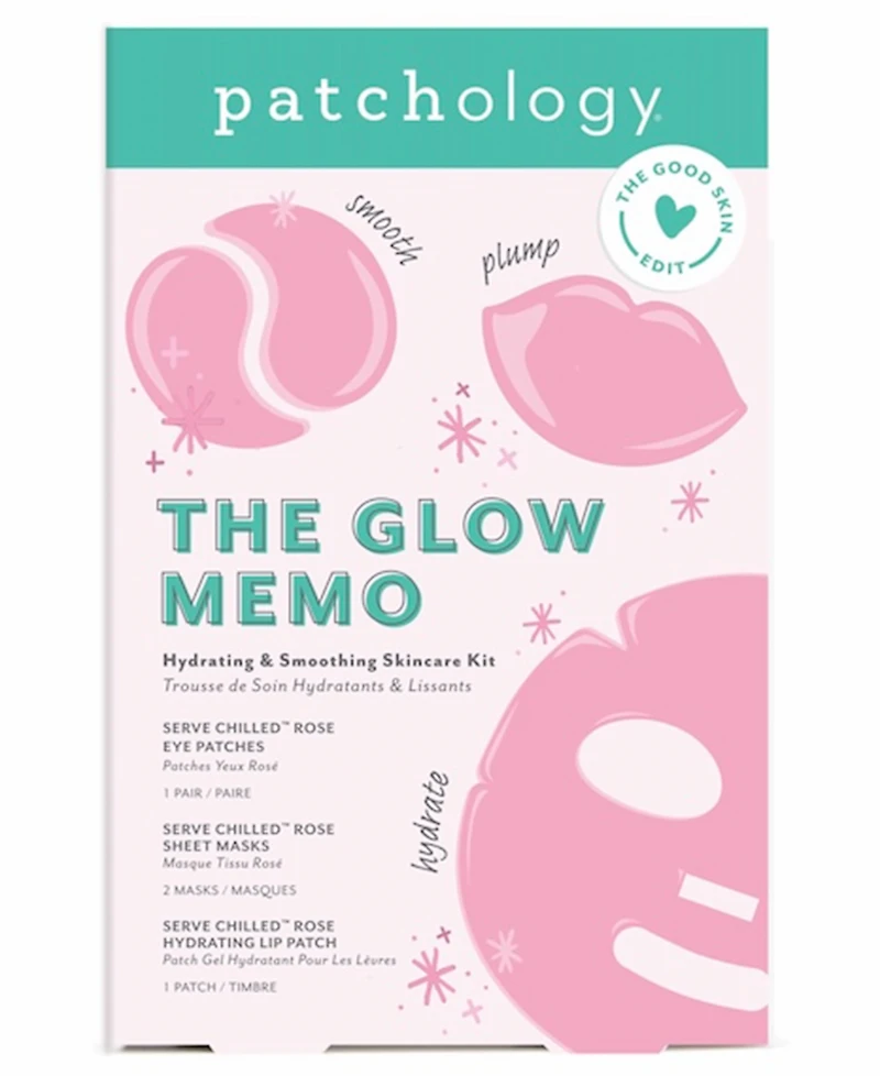 Patchology 4-Pc. The Glow Memo Hydrating and Smoothing Skincare Kit