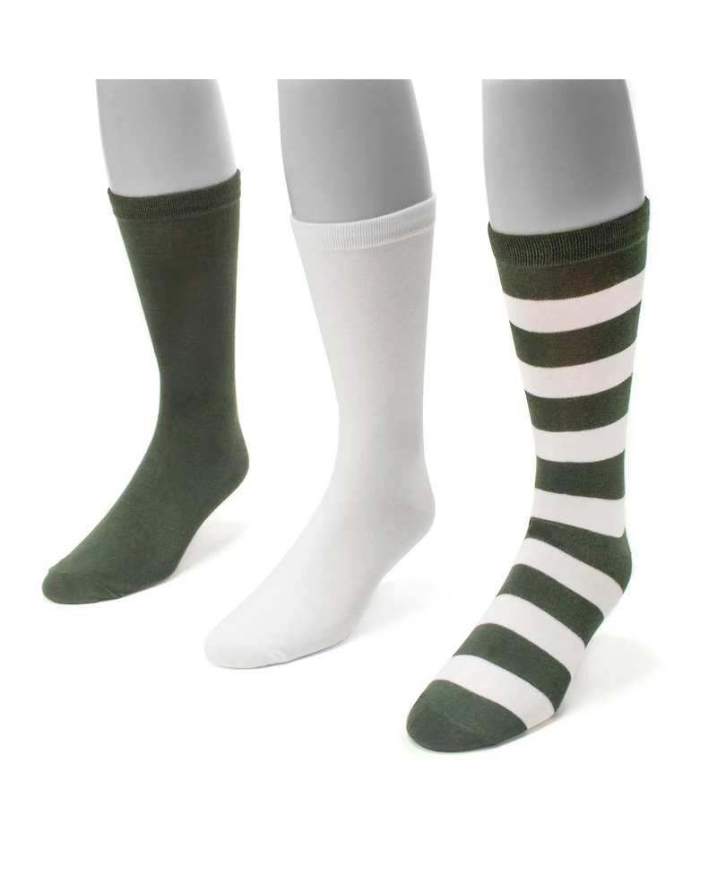 Muk Luks Men's Unisex 3 Pack Sport Crew Socks