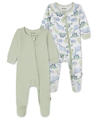 Huggies Baby Boys' Crewneck Coverall, 2-Pack Set