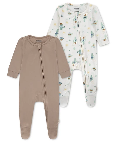 Huggies Baby Boys' Crewneck Coverall, 2-Pack Set