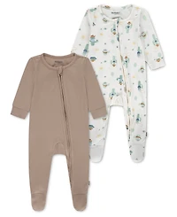 Huggies Baby Boys' Crewneck Coverall, 2-Pack Set